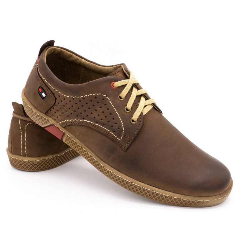 Antex Sapatos casuais masculinos 302GT, marrom castanho
