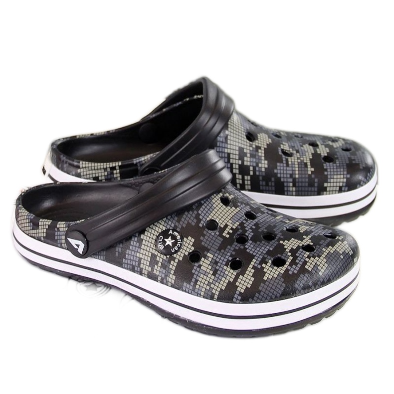 Chinelos de espuma preta American Club Jr.AM445A preto