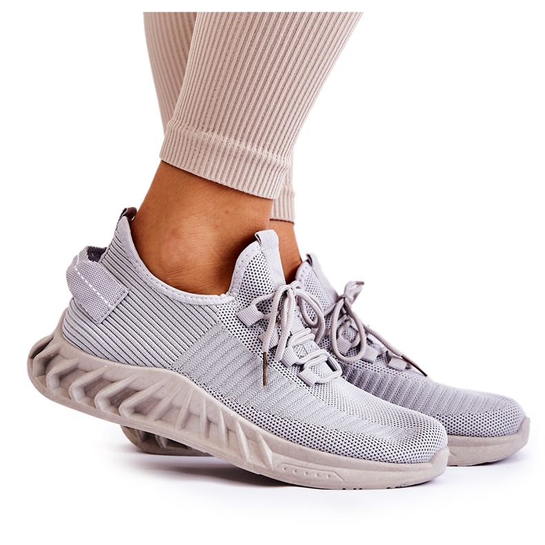 FM1 Tênis esportivo feminino Gray Lenney cinza