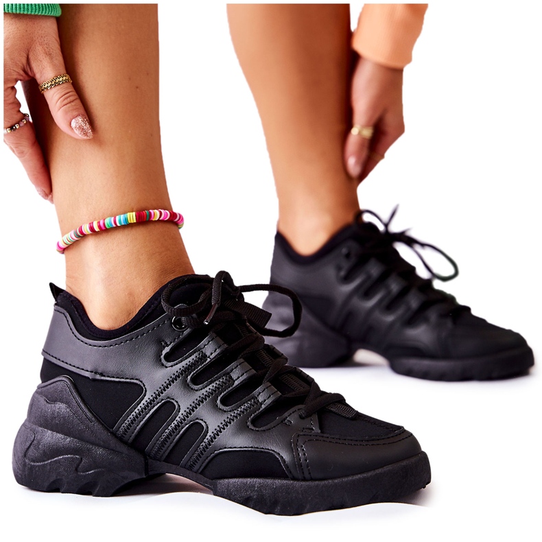 PG2 Tênis esportivo feminino Azella sapatos pretos