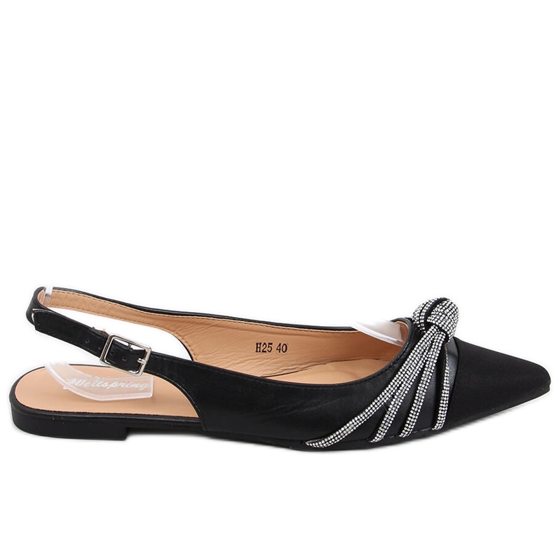 Bailarinas de salto aberto Taylor Black preto