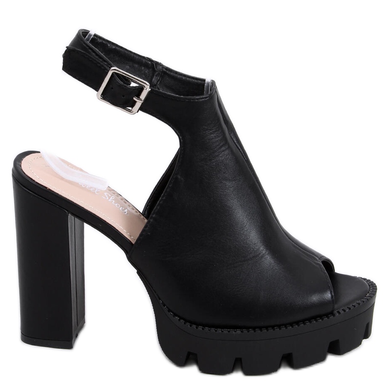 Sandálias na plataforma Rome Black preto