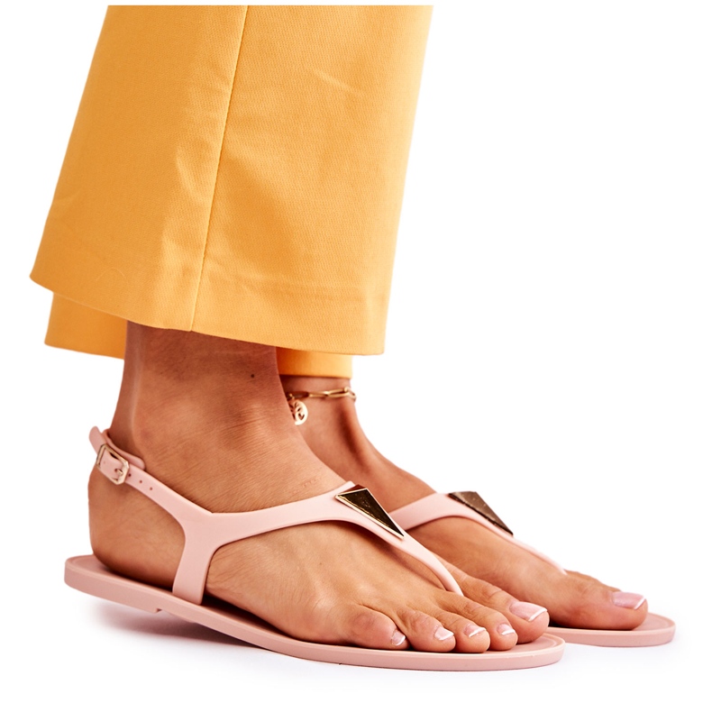 PH1 Sandálias femininas Nude Storm bege rosa