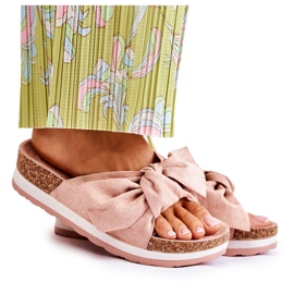 PG1 Chinelos na plataforma rosa tão confortável