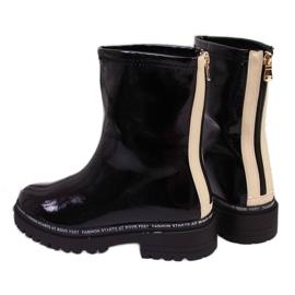 BM Botas de mulher envernizadas pretas W S. Barski preto BM Botas de mulher envernizadas pretas W S. Barski preto