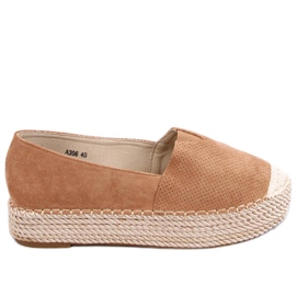 Alpercatas femininas Callie Camel castanho