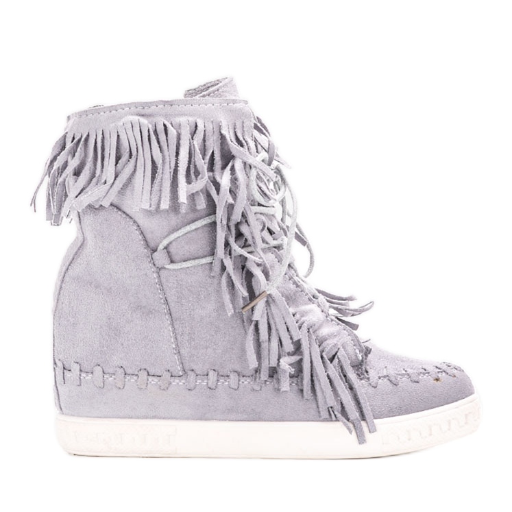 Tênis de cunha cinza Dias