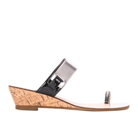 Chinelos de cunha aberta pretos Trentino Chinelos de cunha aberta pretos Trentino