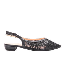 Bailarinas de renda preta Marlioz preto Bailarinas de renda preta Marlioz preto