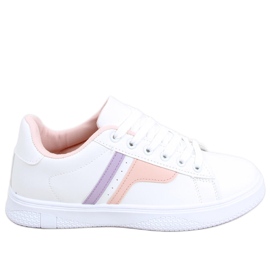 BM Tênis feminino Avery Pink branco roxo rosa