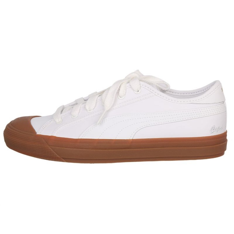 Puma Sapatos capri de couro 369244 03 branco