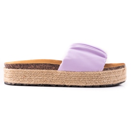 SHELOVET alpargatas de mulher roxo