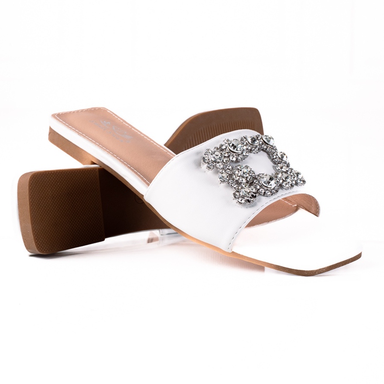 SHELOVET Chinelos elegantes branco