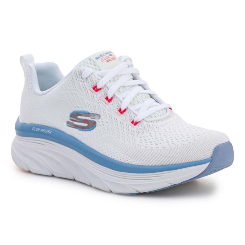 Skechers D'lux Walker Fresh Finesse W 149638-WPBL branco azul Skechers D'lux Walker Fresh Finesse W 149638-WPBL branco azul