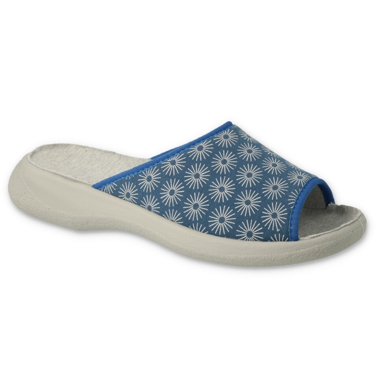 Slippers femininos de Befado pu 442d198 azul com flores