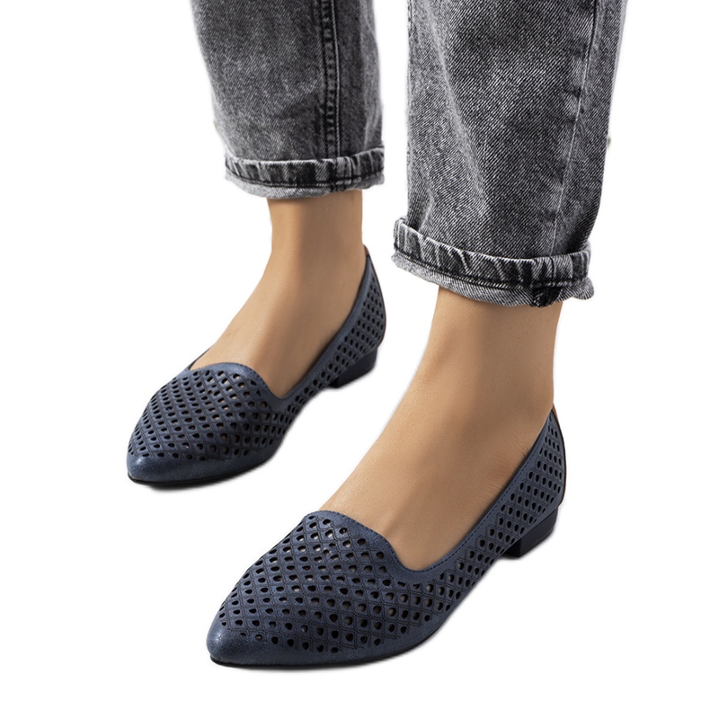 Mocassim Jarrett azul marinho a céu aberto