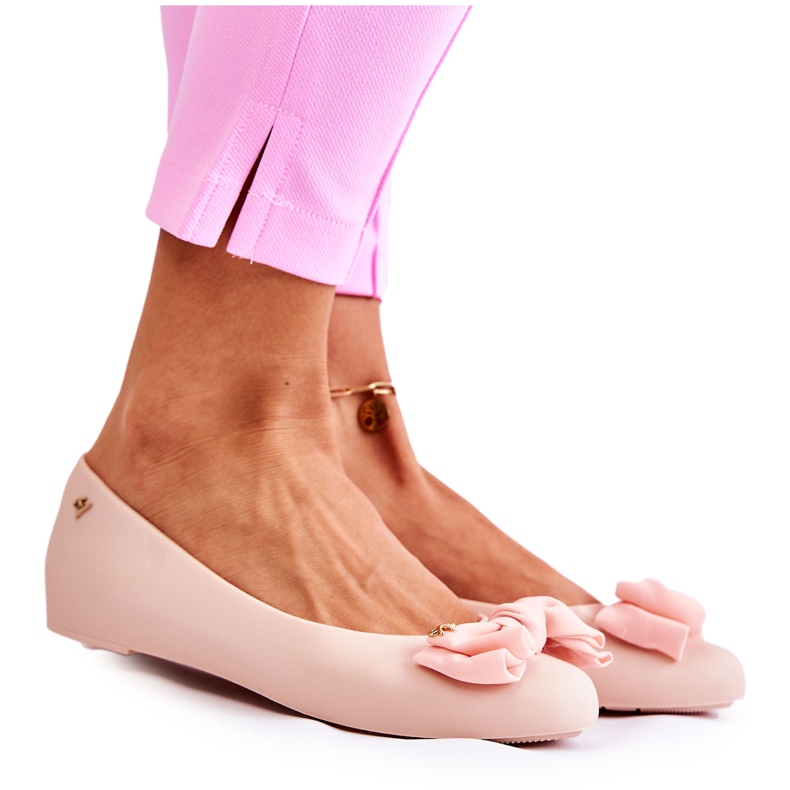 PH1 Laço de bailarina de borracha feminina nude Fergie bege