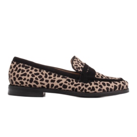 Marco Shoes Mocassins, couro natural com pelos 2231P-1283-041-1 bege preto Marco Shoes Mocassins, couro natural com pelos 2231P-1283-041-1 bege preto