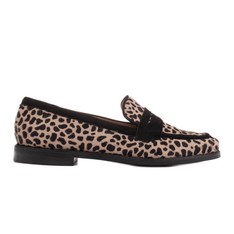 Marco Shoes Mocassins, couro natural com pelos 2231P-1283-041-1 bege preto