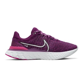 Tênis Nike React Infinity Run Flyknit 3 DD3024-500 roxo