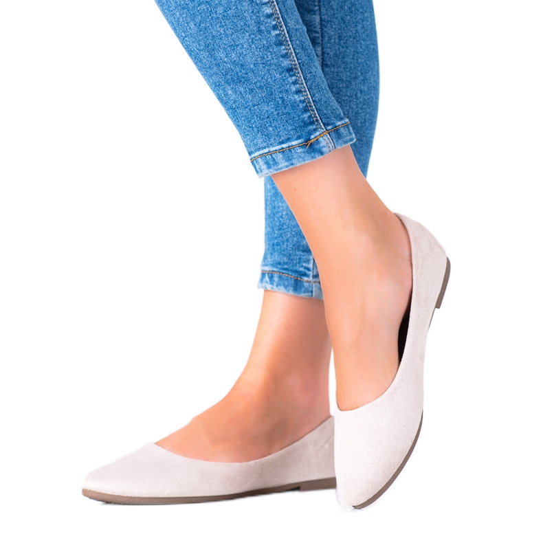 W. Potocki Bailarinas de camurça de Potocki bege