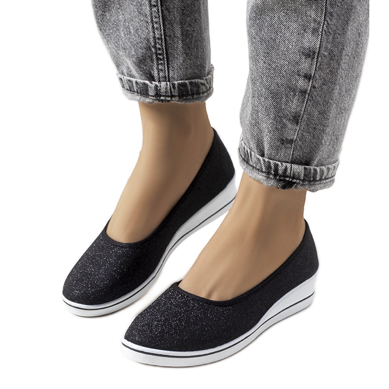 Tênis de cunha preto Friis