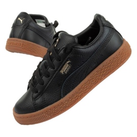 Sapatos Puma Basket Classic Gum Jr 366669 01 preto Sapatos Puma Basket Classic Gum Jr 366669 01 preto