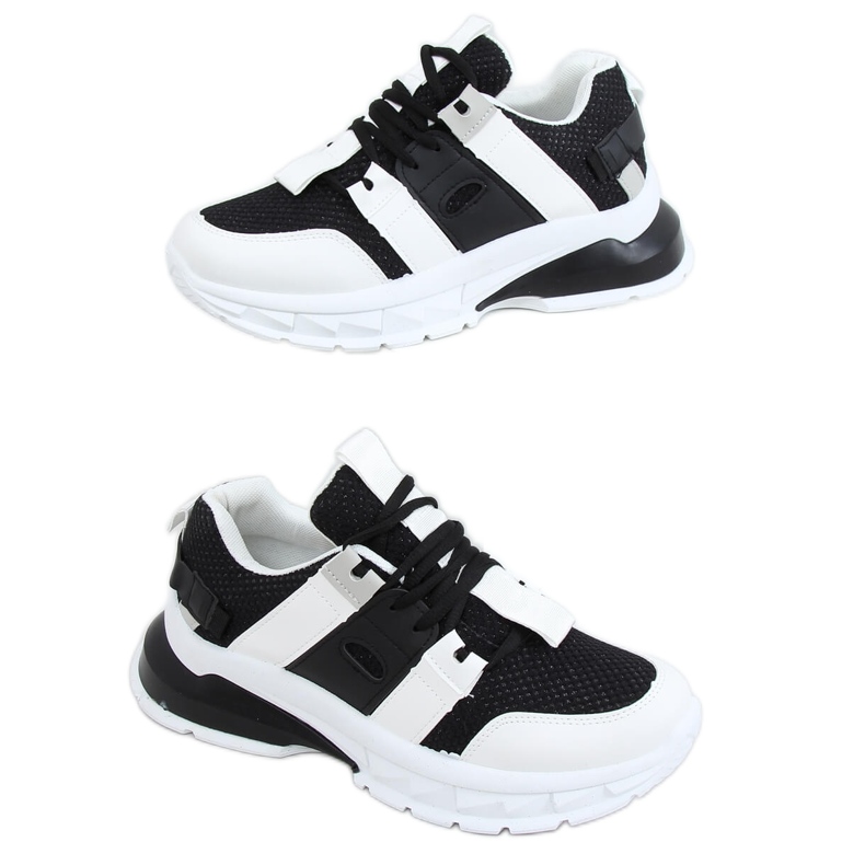Tênis feminino Riley Black branco preto