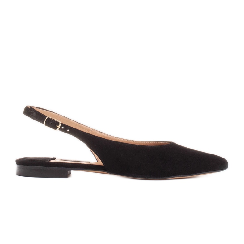 Marco Shoes Sandálias pretas de camurça natural preto