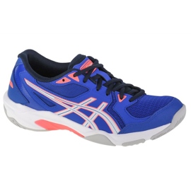 Sapatilhas de voleibol Asics Gel-Rocket 10 W 1072A056-402 azul-marinho azul e azul marinho