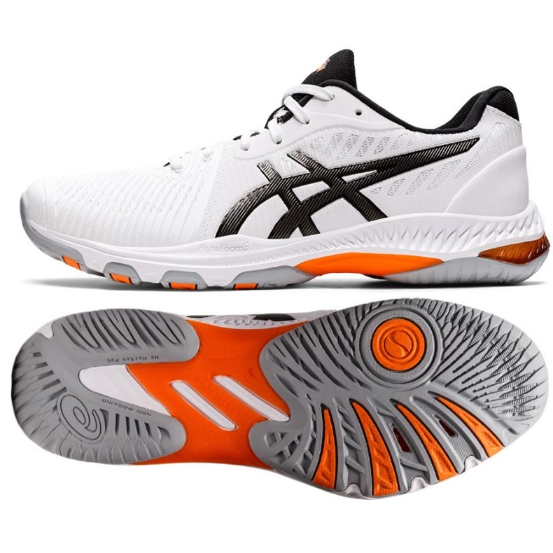 Asics Netburner Ballistic Ff 2 M 1051A041 101 tênis de vôlei branco branco Asics Netburner Ballistic Ff 2 M 1051A041 101 tênis de vôlei branco branco