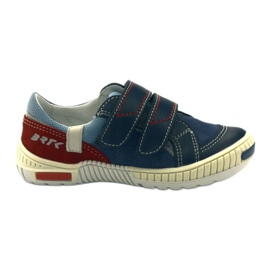 Sapatos de menino com velcro Bartek 85585 azul marinho vermelho azul-marinho