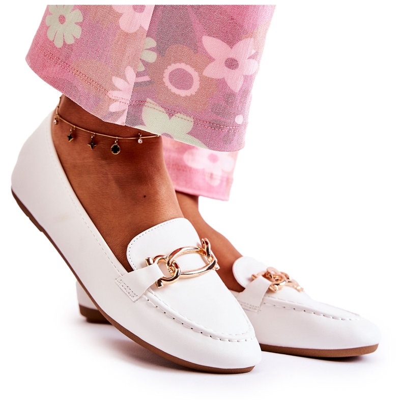 PG1 Mocassins com decoração branca Millario branco