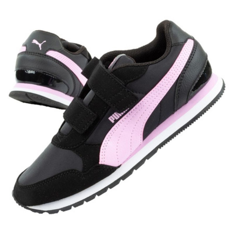 Puma St Runner v2 Jr 365294 08 preto rosa Puma St Runner v2 Jr 365294 08 preto rosa