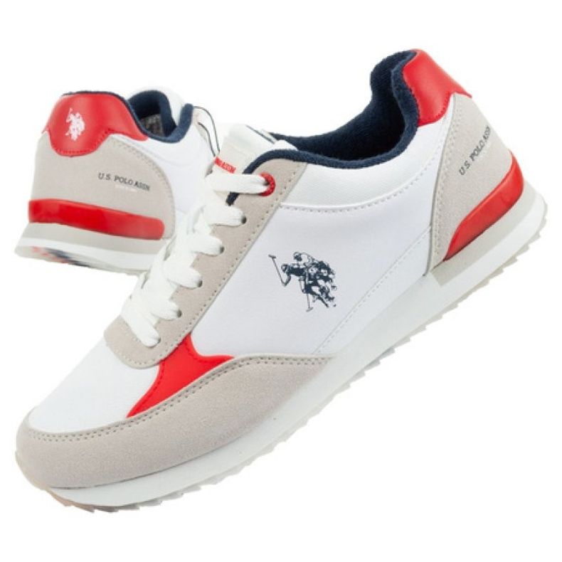 U.S. Polo Calçado desportivo US Polo ASSN. UP21M48062-WHI-RED01 branco