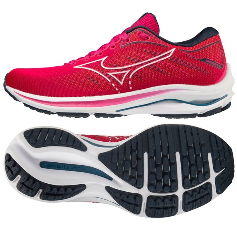 Tênis de corrida Mizuno Wave Rider 25 J1GD210303 rosa