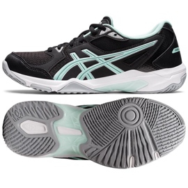 Asics Gel-Rocket 10 W 1072A056 006 tênis de vôlei preto preto