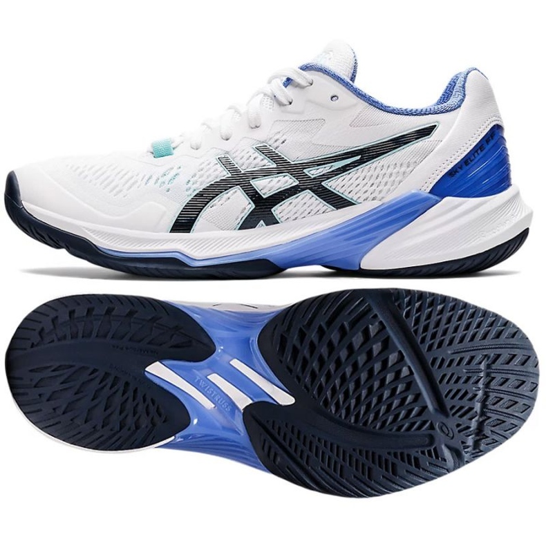 Asics Sky Elite Ff 2 W 1052A053 101 tênis de vôlei branco branco Asics Sky Elite Ff 2 W 1052A053 101 tênis de vôlei branco branco