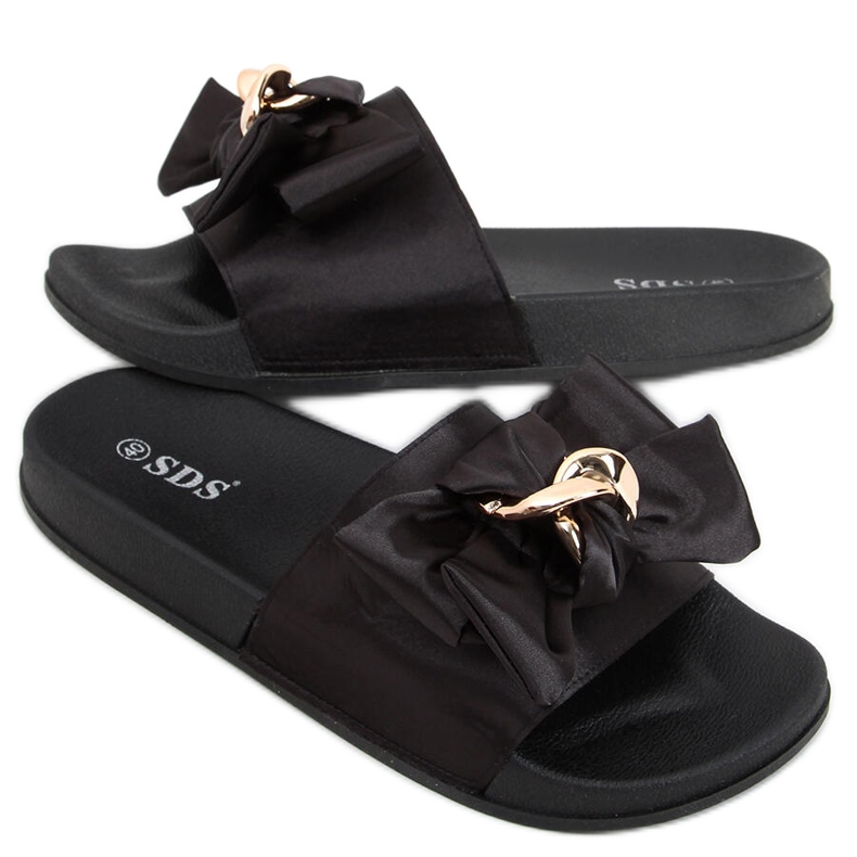 Chinelos femininos Camelia Black preto