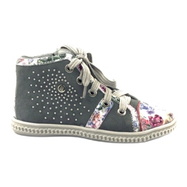Sapatos infantis com strass 84254 Bartek cinza