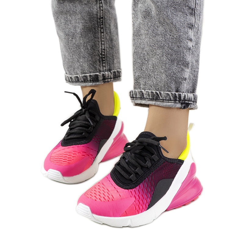 PA1 Tênis esportivo Black Glaner preto rosa