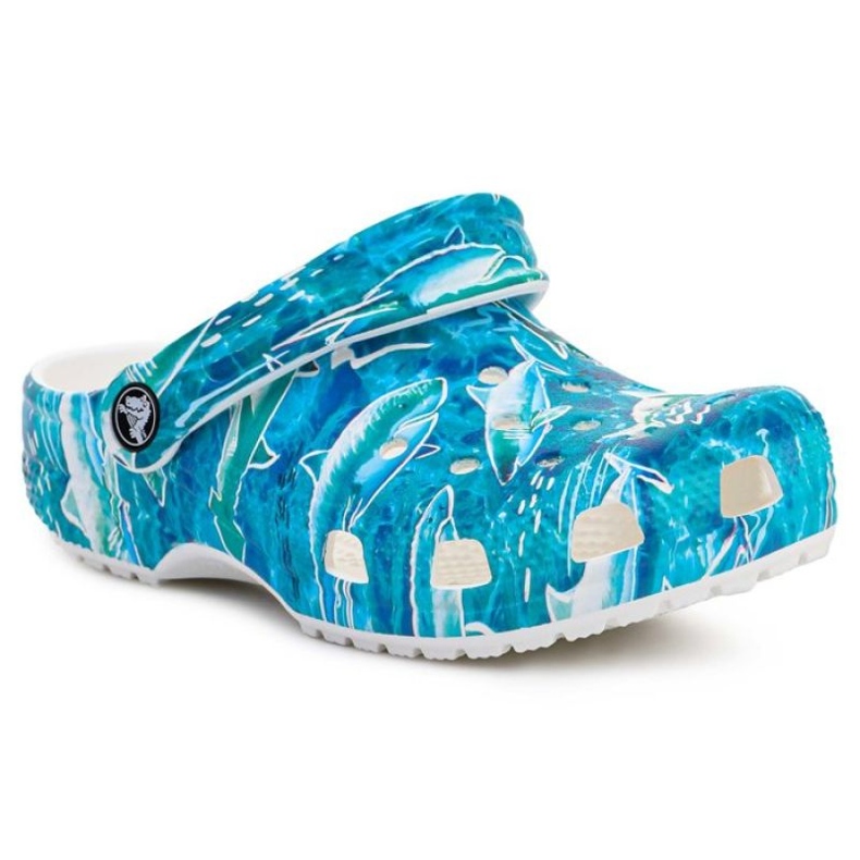 Tamanco Crocs Classic Pool Party Kids 207826-941 azul