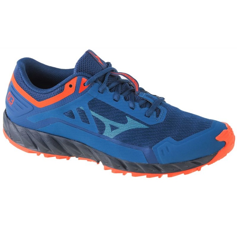 Tênis Mizuno Wave Ibuki 3M J1GJ207318 azul laranja