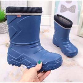 Galochas infantil Granada Befado com aquecedor removível azul marinho