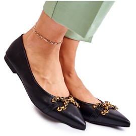 WS1 Bailarinas femininas em Spitz com ornamento preto Carlos