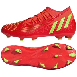 Tênis Adidas Predator Edge.3 Fg M GW1005 vermelho laranjas e tintos Tênis Adidas Predator Edge.3 Fg M GW1005 vermelho laranjas e tintos
