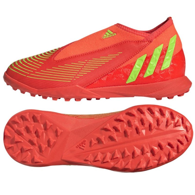 Tênis Adidas Predator Edge.3 Ll Tf GV8489 vermelho laranjas e tintos