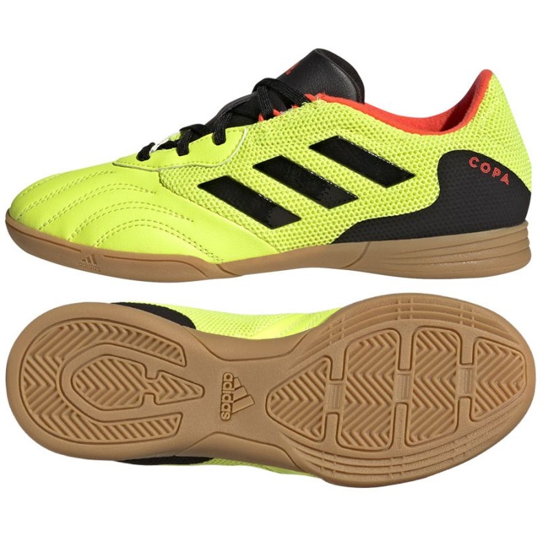 Tênis Adidas Copa Sense.3 In Sala Jr GZ1382 preto amarelo