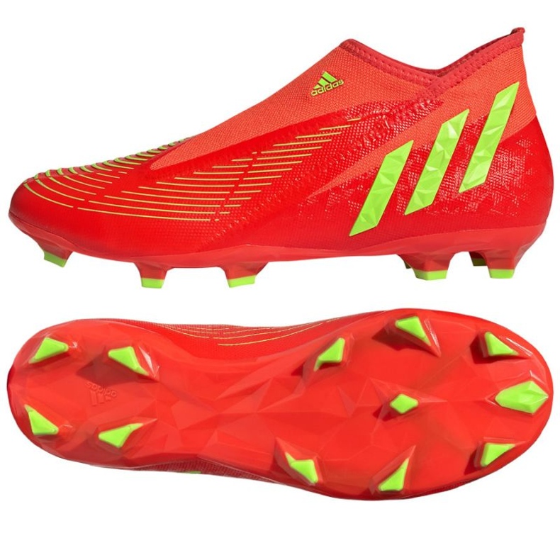 Tênis Adidas Predator Edge.3 Ll Fg M GW1000 vermelho laranjas e tintos