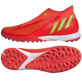 Tênis Adidas Predator Edge.3 Ll Tf GV8533 vermelho laranjas e vermelhos